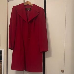 Elegant Red Women's Coat